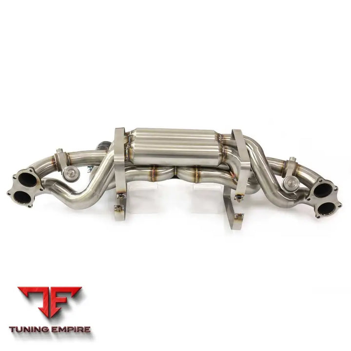 PORSCHE 718 GT4 STAINLESS STEEL CATBACK RAZOR EXHAUST WITH MUFFLER VALVE