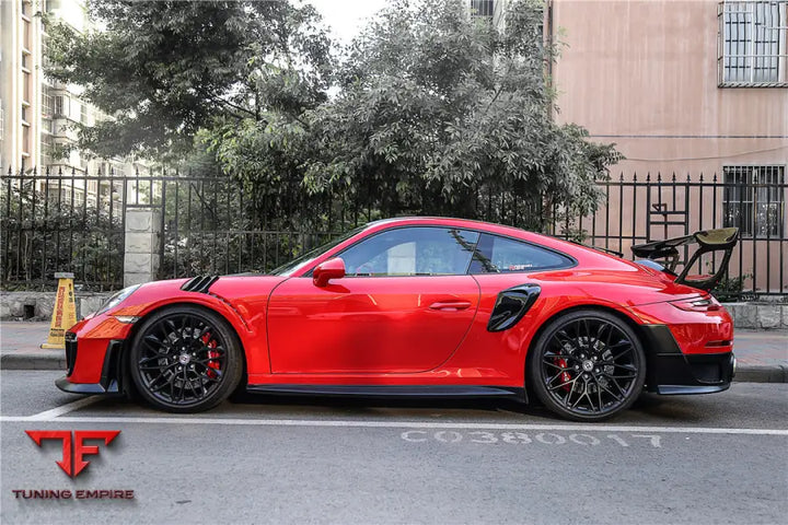 PORSCHE 911 / 991.1 & 991.2 CARRERAS GT2RS STYLE CARBON FIBER QUARTER PANEL SIDE SCOOPS BSD