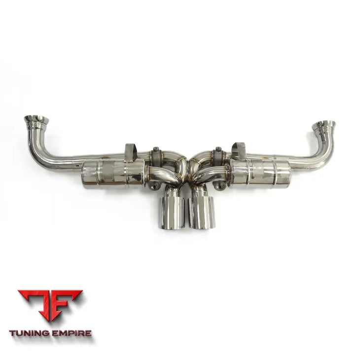 PORSCHE 911 991.1 GT3 STAINLESS STEEL CATBACK RAZOR EXHAUST WITH MUFFLER VALVE