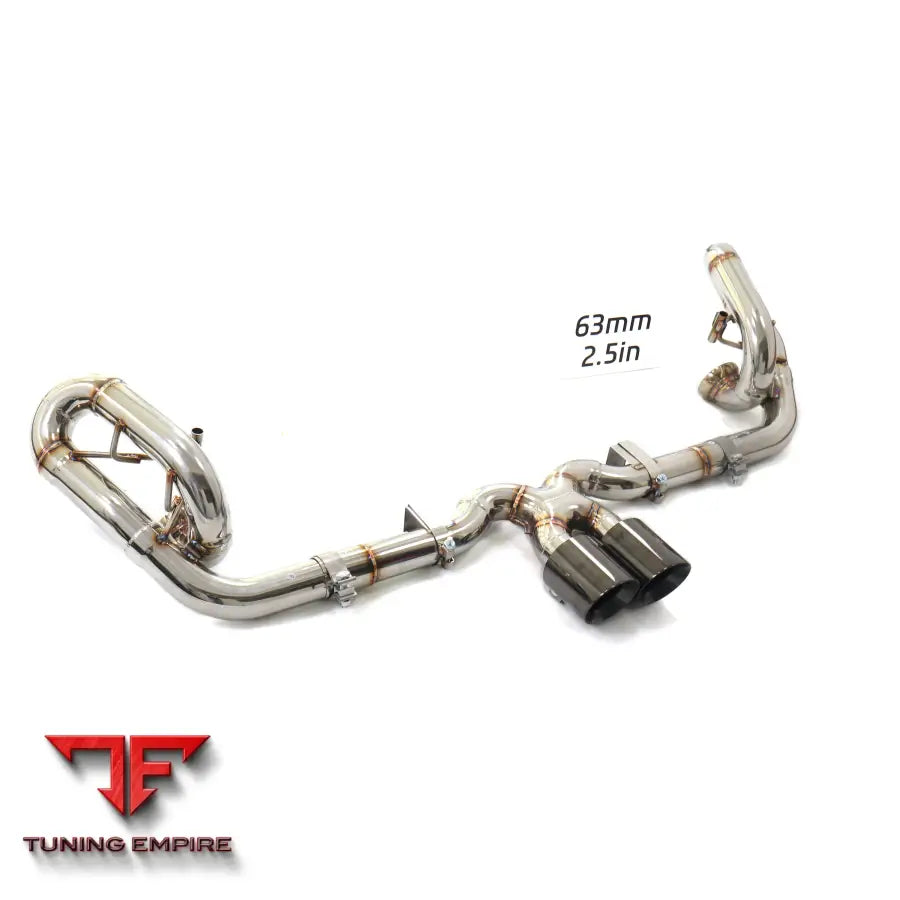 PORSCHE 911 991.1 GT3 STAINLESS STEEL CATBACK RAZOR EXHAUST WITH MUFFLER VALVE