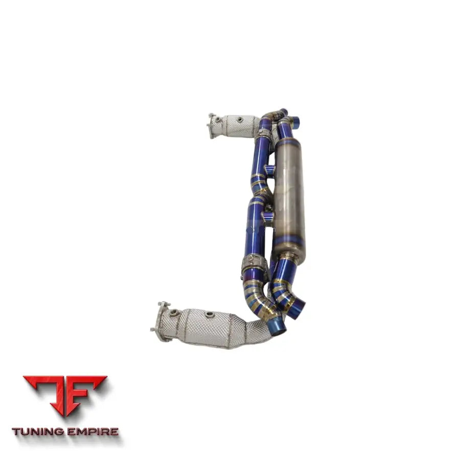 PORSCHE 911 991.2 3.0T TITANIUM CATBACK RAZOR EXHAUST DOWNPIPE WITH MUFFLER VALVE