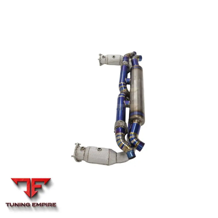 PORSCHE 911 991.2 3.0T TITANIUM CATBACK RAZOR EXHAUST DOWNPIPE WITH MUFFLER VALVE