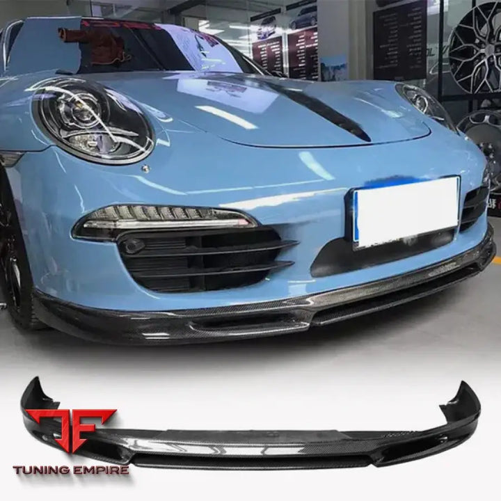PORSCHE 911 991 991.2 CARRERA CARBON FIBER FRONT BUMPER LIP 2012-2015Y