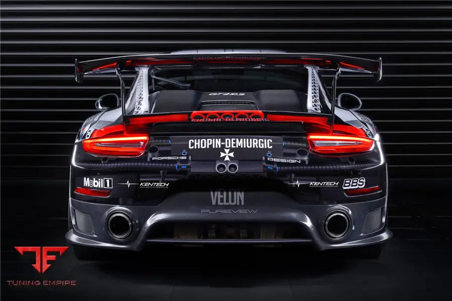 PORSCHE 911 / 991.2 CARRERA & S GT2RS STYLE PARTIAL CARBON FIBER REAR BUMPER BSD