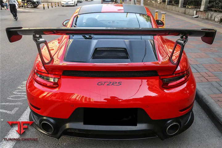 PORSCHE 911 / 991.2 CARRERA & S GT2RS STYLE PARTIAL CARBON FIBER REAR BUMPER BSD