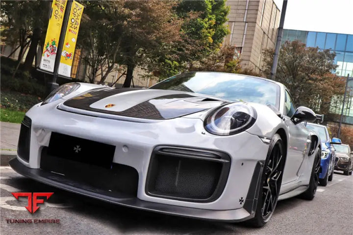 PORSCHE 911 / 991.2 CARRERA & TARGA 4 & 4S GT2RS STYLE PARTIAL CARBON FIBER FRONT BUMPER BSD