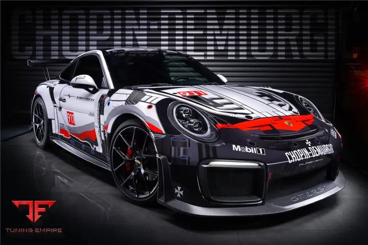 PORSCHE 911 / 991.2 CARRERA & TARGA 4 & 4S GT2RS STYLE PARTIAL CARBON FIBER FRONT BUMPER BSD