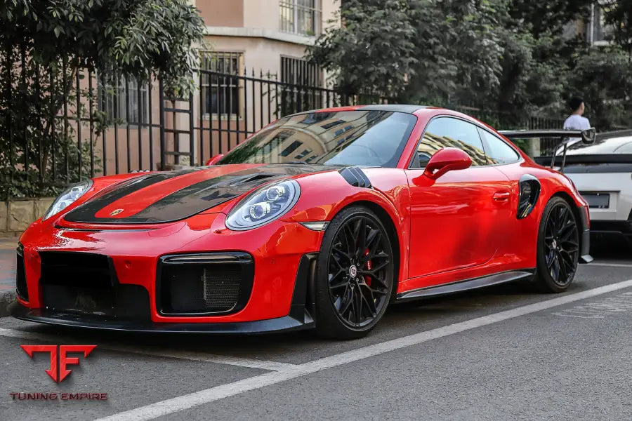 PORSCHE 911 / 991.2 CARRERATARGA 44S GT2RS STYLE CARBON FIBER QUARTER PANEL SIDE SCOOPS BSD