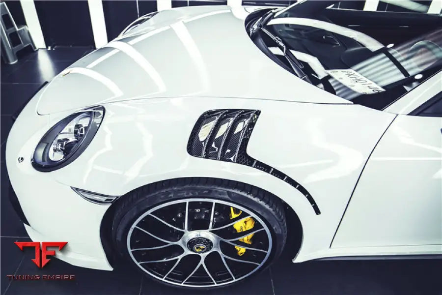 PORSCHE 911 / 991.2 TURBOS GT3RS STYLE PARTIAL CARBON FIBER FENDER BSD