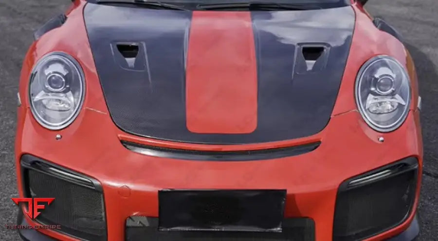 PORSCHE 911 991 CARBON FIBER ENGINE HOOD