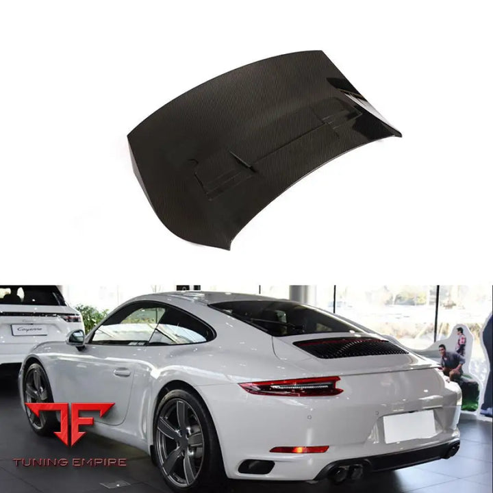 PORSCHE 911 991 CARRERA 4S COUPE 2-DOOR CARBON FIBER TRUNK ENGINE HOOD 2013-2019Y