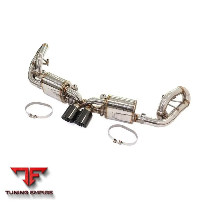 PORSCHE 911 991 GT3 STAINLESS STEEL CATBACK RAZOR EXHAUST WITH MUFFLER VALVE