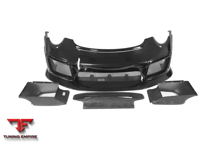 PORSCHE 911 / 991 TURBO S GT2RS STYLE PARTIAL CARBON FIBER FRONT BUMPER AND FENDER BSD