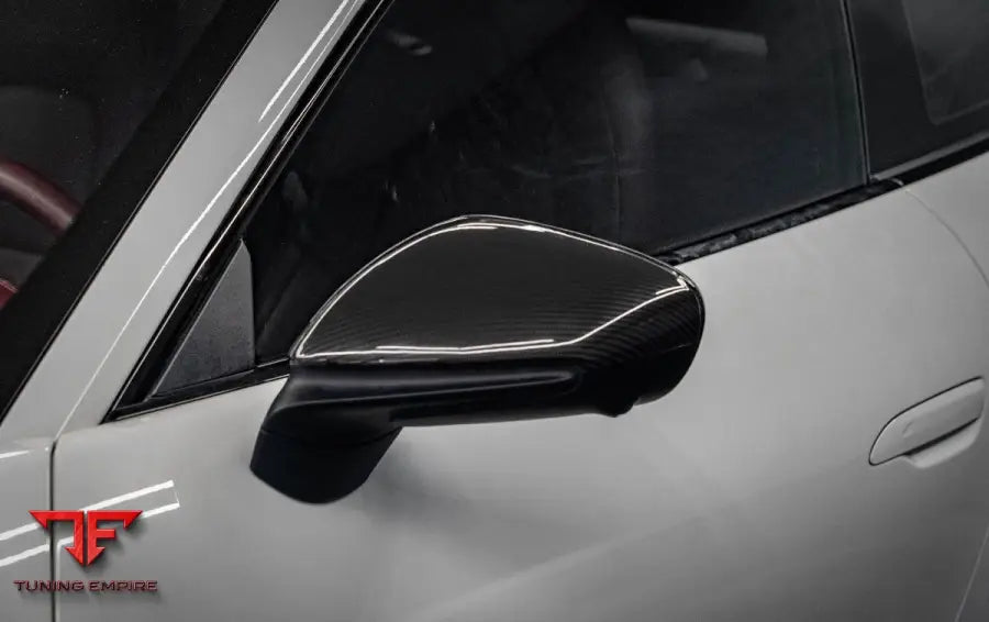 Porsche 911 992 Taycan AE Design carbon mirror caps