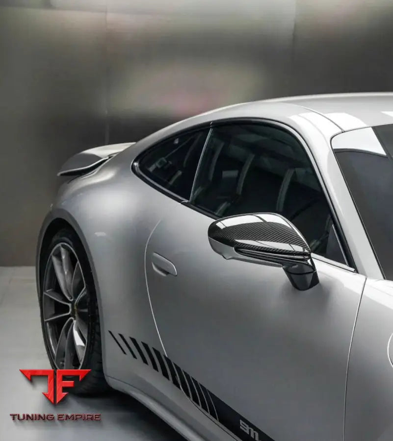 Porsche 911 992 Taycan AE Design carbon mirror caps