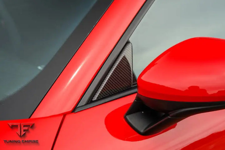 Porsche 911 992.1 carbon door triangle fitted