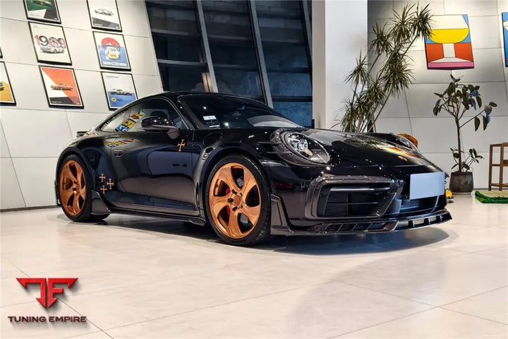 PORSCHE 911 / 992 CARRERA & 4 & 4S & TARGA & CABRIOLET SD-SPORT DESIGN MODEL BKSSII STYLE FRONT BUMPER LIP SPLITTER BSD