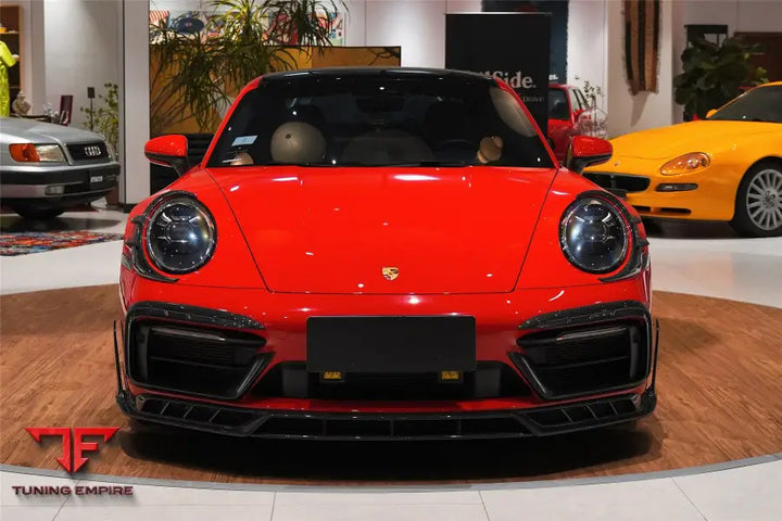 PORSCHE 911 / 992 CARRERA & 4 & 4S & TARGA & CABRIOLET SD-SPORT DESIGN MODEL BKSSII STYLE FRONT BUMPER LIP SPLITTER BSD