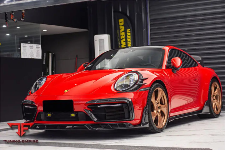 PORSCHE 911 / 992 CARRERA & 4 & 4S & TARGA & CABRIOLET SD-SPORT DESIGN MODEL BKSSII STYLE FRONT BUMPER LIP SPLITTER BSD
