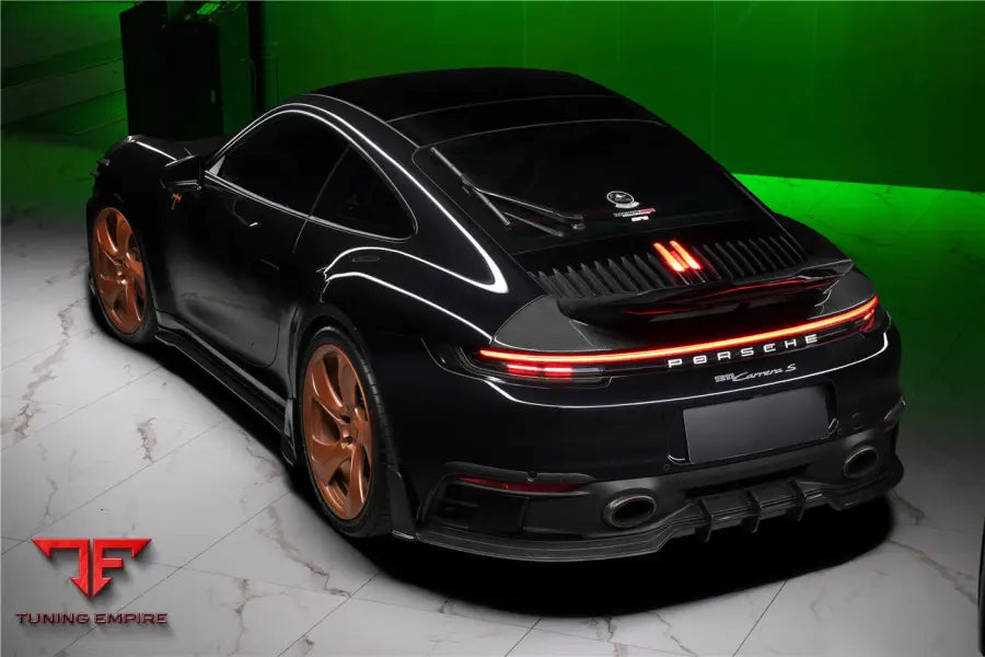 PORSCHE 911 / 992 CARRERA & 4 & 4S & TARGA & CABRIOLET SD-SPORT DESIGN MODEL BKSSII STYLE REAR BUMPER VENT TRIMS BSD