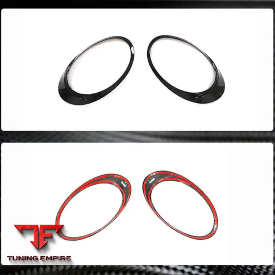 PORSCHE 911 992 CARRERA 4 GTS TURBO S CARBON FIBER HEADLIGHT EYEBROWS LAMP EYELIDS 2019 + Y