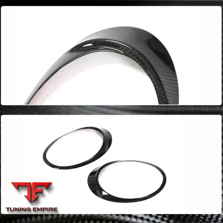 PORSCHE 911 992 CARRERA 4 GTS TURBO S CARBON FIBER HEADLIGHT EYEBROWS LAMP EYELIDS 2019 + Y