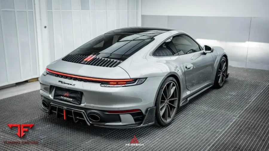 PORSCHE 911 992 CARRERA 4 S 4S 2020-ON AE REAR DIFFUSER & CANARDS - Rear Diffuser