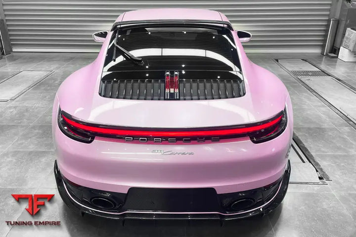 PORSCHE 911 / 992 CARRERA S & 4 & 4S & TARGA & CABRIOLET BKSS STYLE TRUNK WING BSD