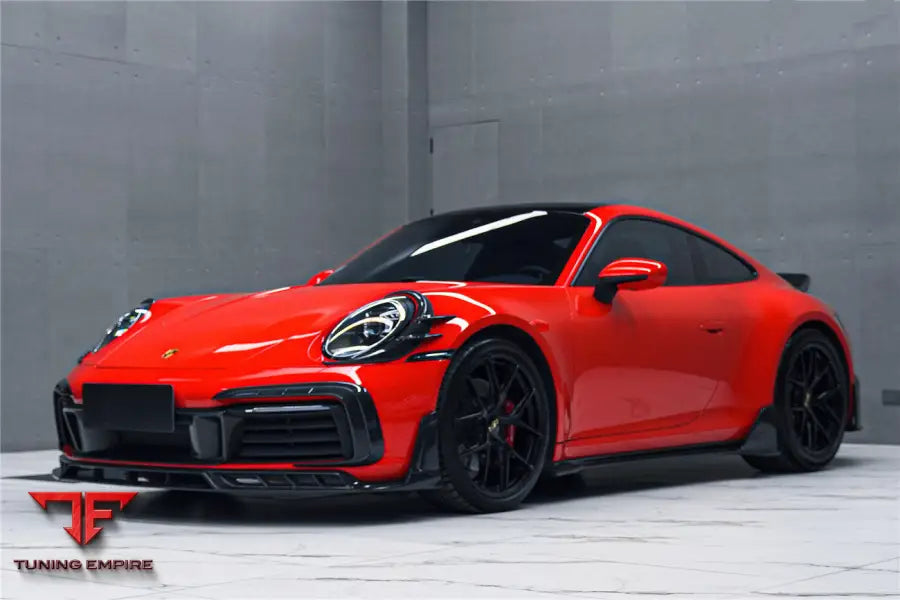 PORSCHE 911 / 992 CARRERA & S & 4 & 4S & TARGA & CABRIOLET BKSSII STYLE FRONT BUMPER LIP SPLITTER BSD
