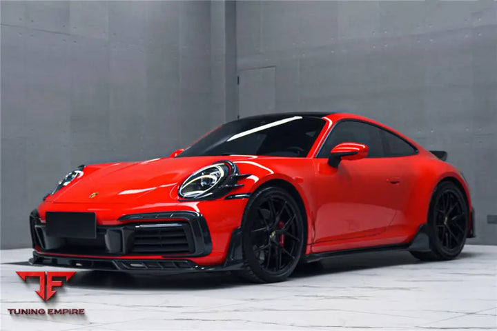 PORSCHE 911 / 992 CARRERA & S & 4 & 4S & TARGA & CABRIOLET BKSSII STYLE FRONT BUMPER LIP SPLITTER BSD