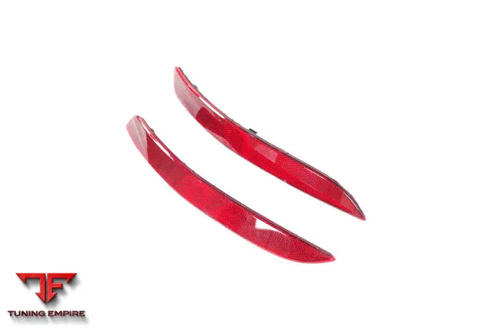 PORSCHE 911 / 992 CARRERA & S & 4 & 4S & TARGA & CABRIOLET GT3 STYLE REAR BUMPER RED REFLECTOR PANELS BSD