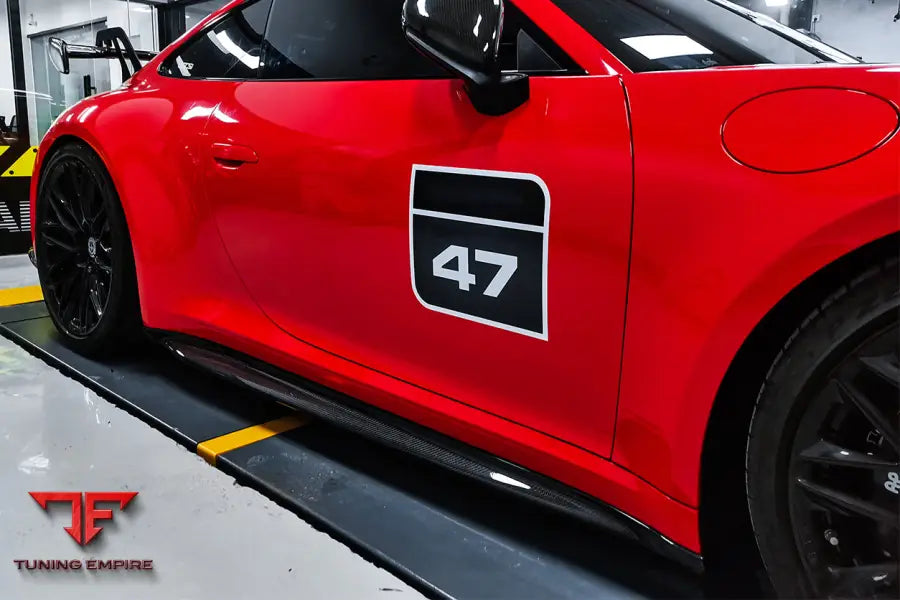 PORSCHE 911 / 992 CARRERA & S & 4 & 4S & TARGA & CABRIOLET GT3 STYLE SIDE SKIRTS BSD