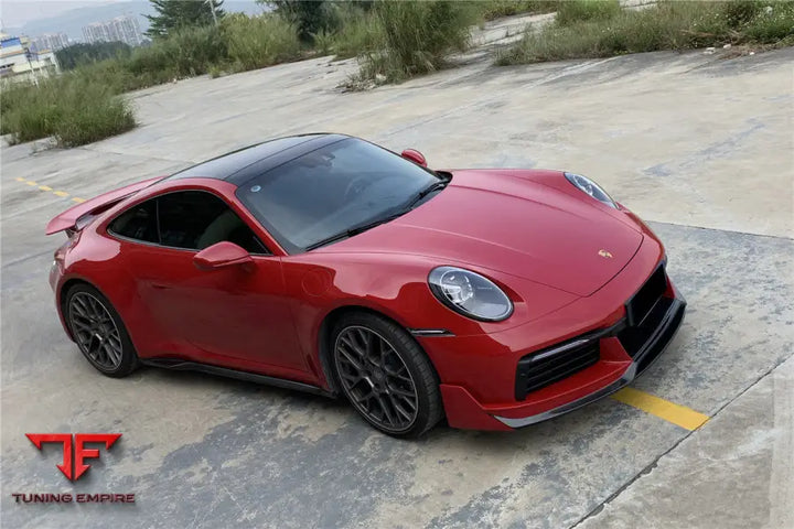 PORSCHE 911 / 992 CARRERA & S & 4 & 4S & TARGA & CABRIOLET WP STYLE DRY CARBON FIBER SIDE SKIRTS BSD