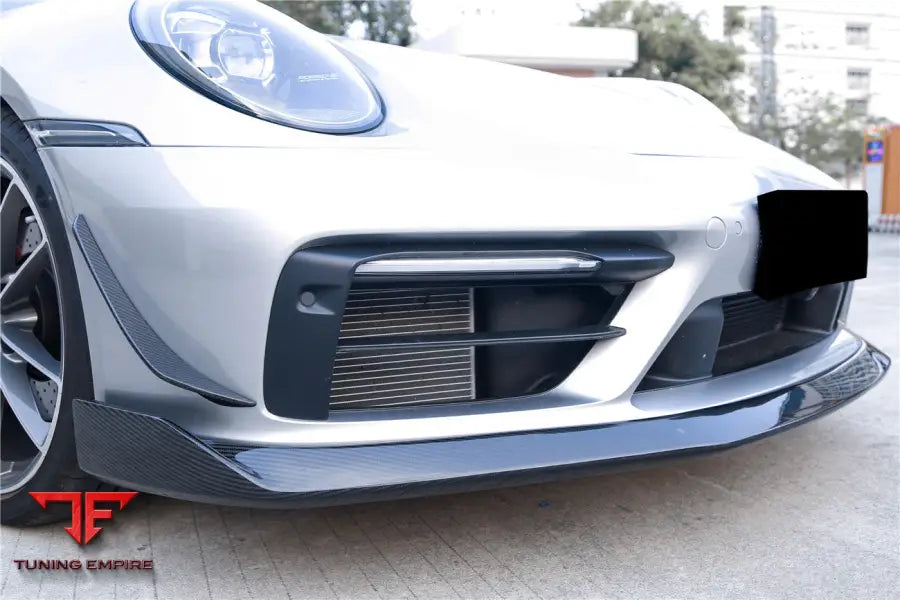 PORSCHE 911 / 992 CARRERA & TARGA SPORT DESIGN WP STYLE DRY CARBON FIBER BUMPER CANARDS BSD