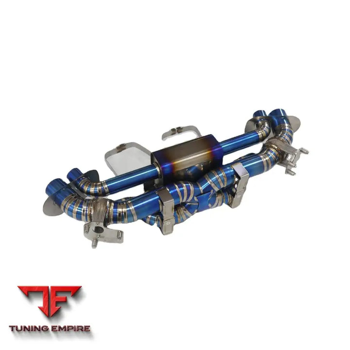 PORSCHE 911 992 CARRERA TITANIUM CATBACK RAZOR EXHAUST WITH MUFFLER VALVE