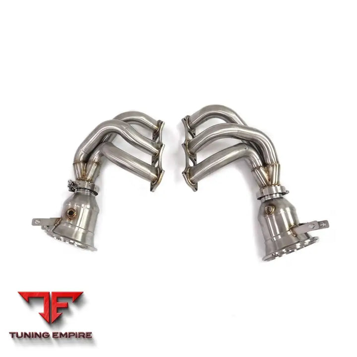 PORSCHE 911 992 GT3 STAINLESS STEEL HEADER RAZOR EXHAUST DOWNPIPE