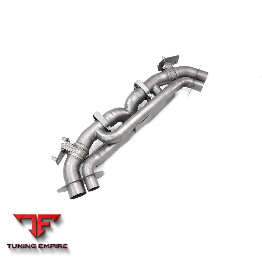 PORSCHE 911 992 SANDBLASTING TITANIUM CATBACK RAZOR EXHAUST WITH MUFFLER VALVE