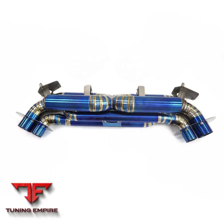 PORSCHE 911 992 TITANIUM CATBACK RAZOR EXHAUST WITH MUFFLER VALVE