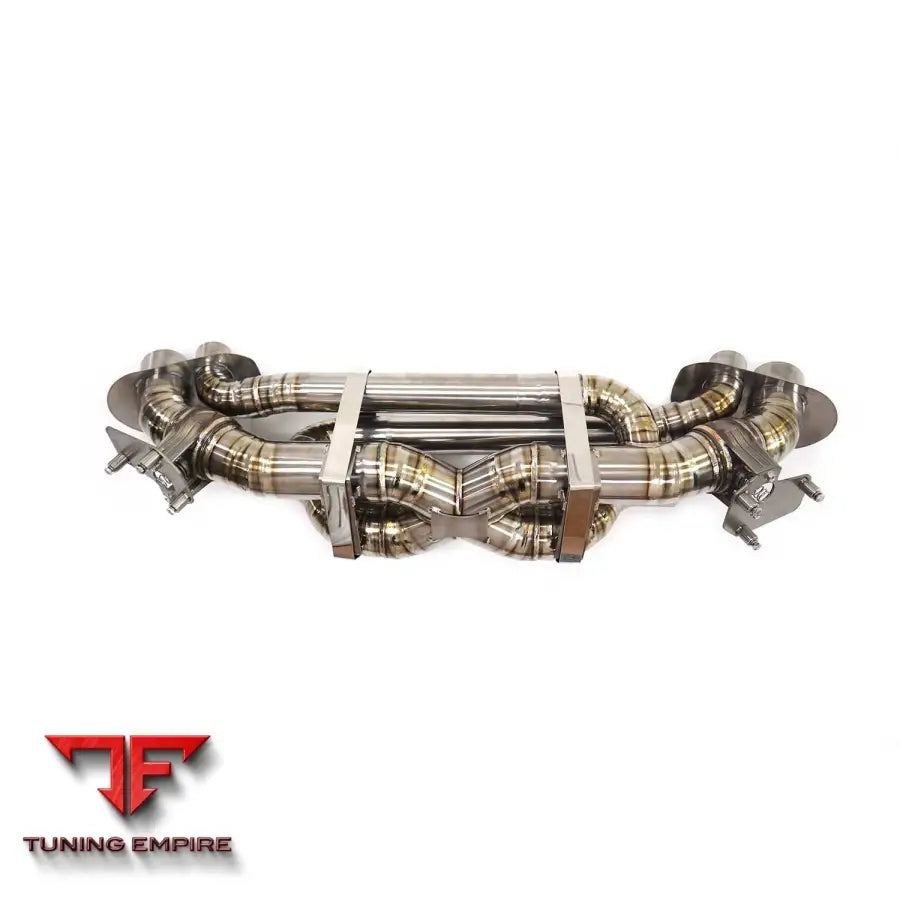 PORSCHE 911 992 TITANIUM CATBACK RAZOR EXHAUST WITH MUFFLER VALVE
