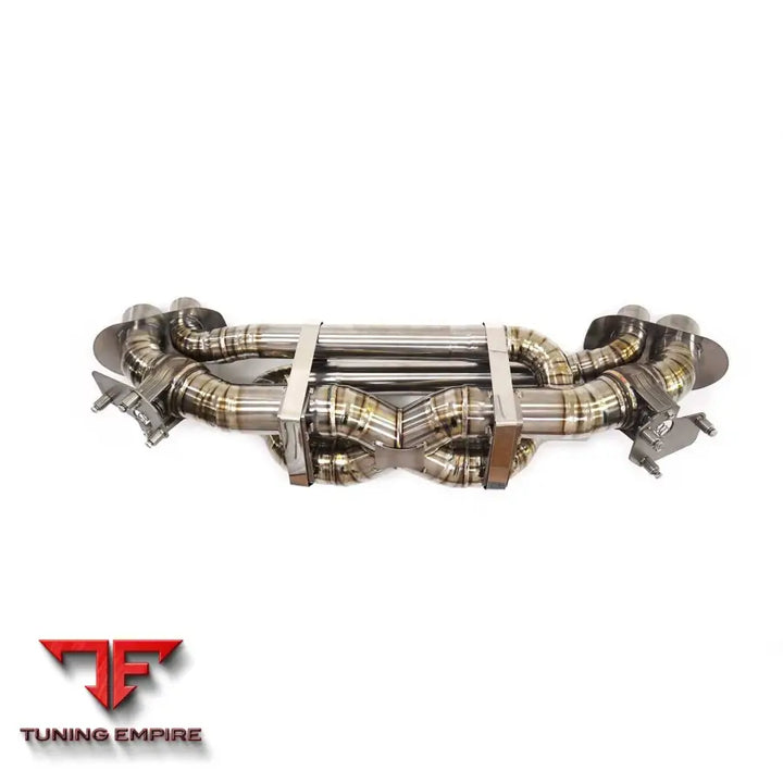 PORSCHE 911 992 TITANIUM CATBACK RAZOR EXHAUST WITH MUFFLER VALVE