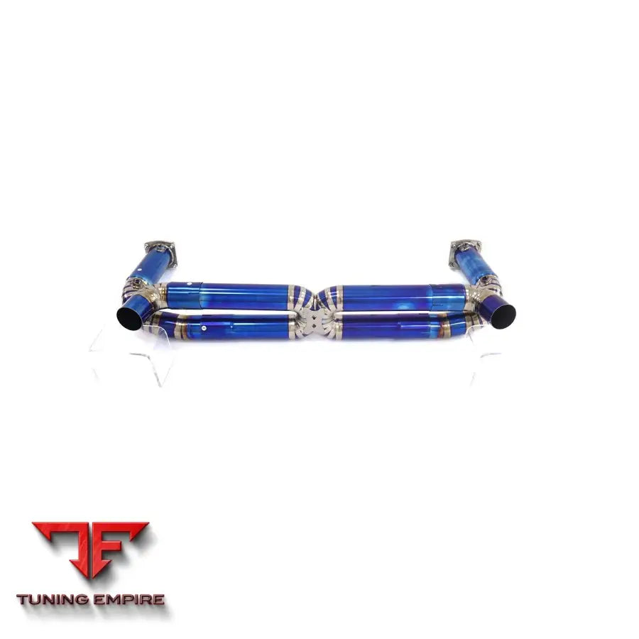 PORSCHE 911 997.1 TURBO TITANIUM CATBACK RAZOR EXHAUST WITHOUT MUFFLER VALVE