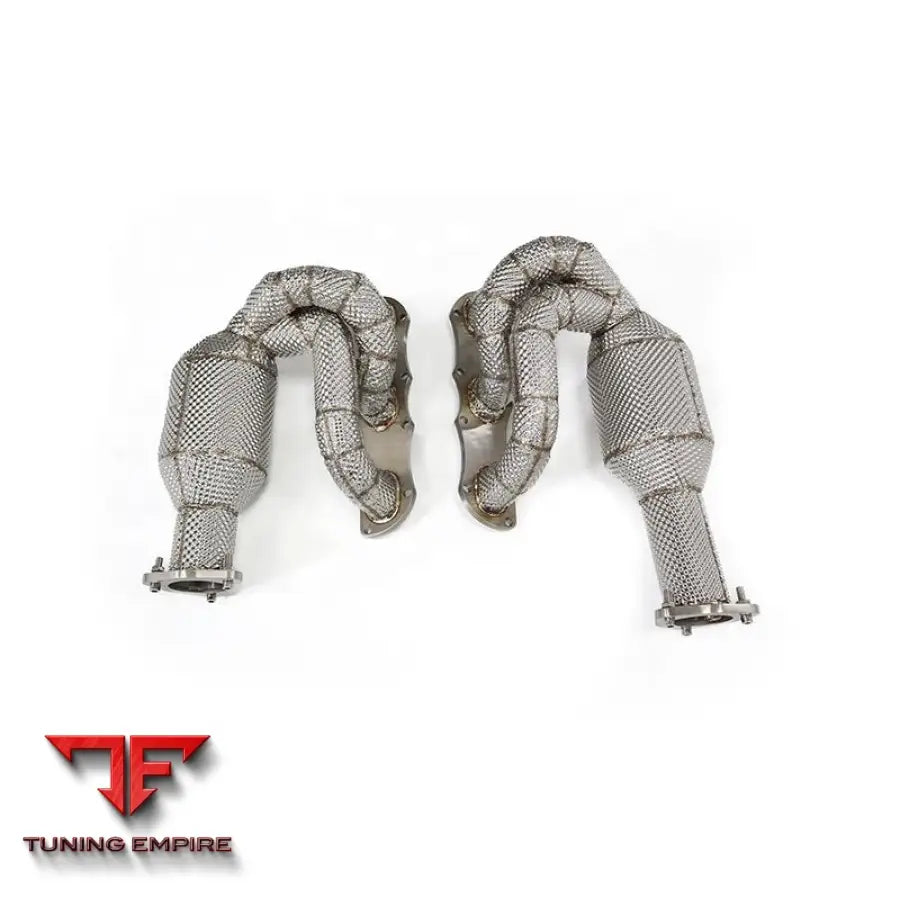 PORSCHE 911 997.2 3.8L STAINLESS STEEL HEADER RAZOR EXHAUST DOWNPIPE WITH HEAT SHIELD