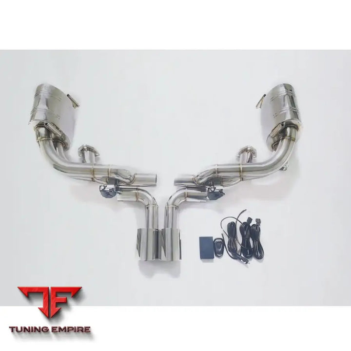 PORSCHE 911 997.2 GT3 STAINLESS STEEL CATBACK RAZOR EXHAUST WITH MUFFLER VALVE