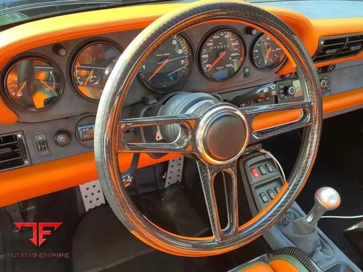 Porsche 911 carbon and aluminium steering wheel, view 1