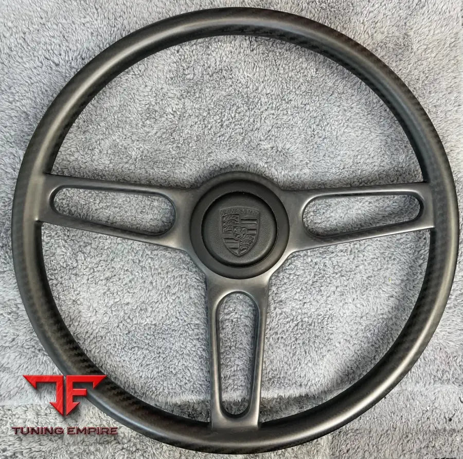 Porsche 911 carbon and aluminium steering wheel, view 3