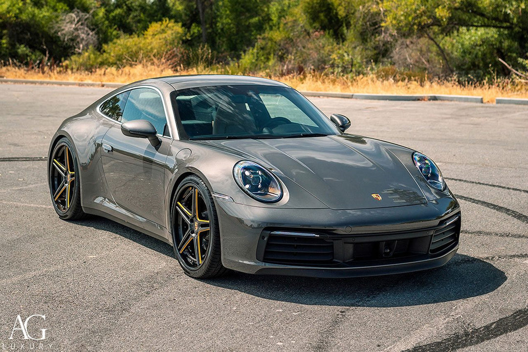 Porsche 911 Carrera 992 on custom forged wheels