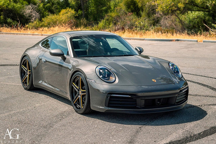 Porsche 911 Carrera 992 on custom forged wheels