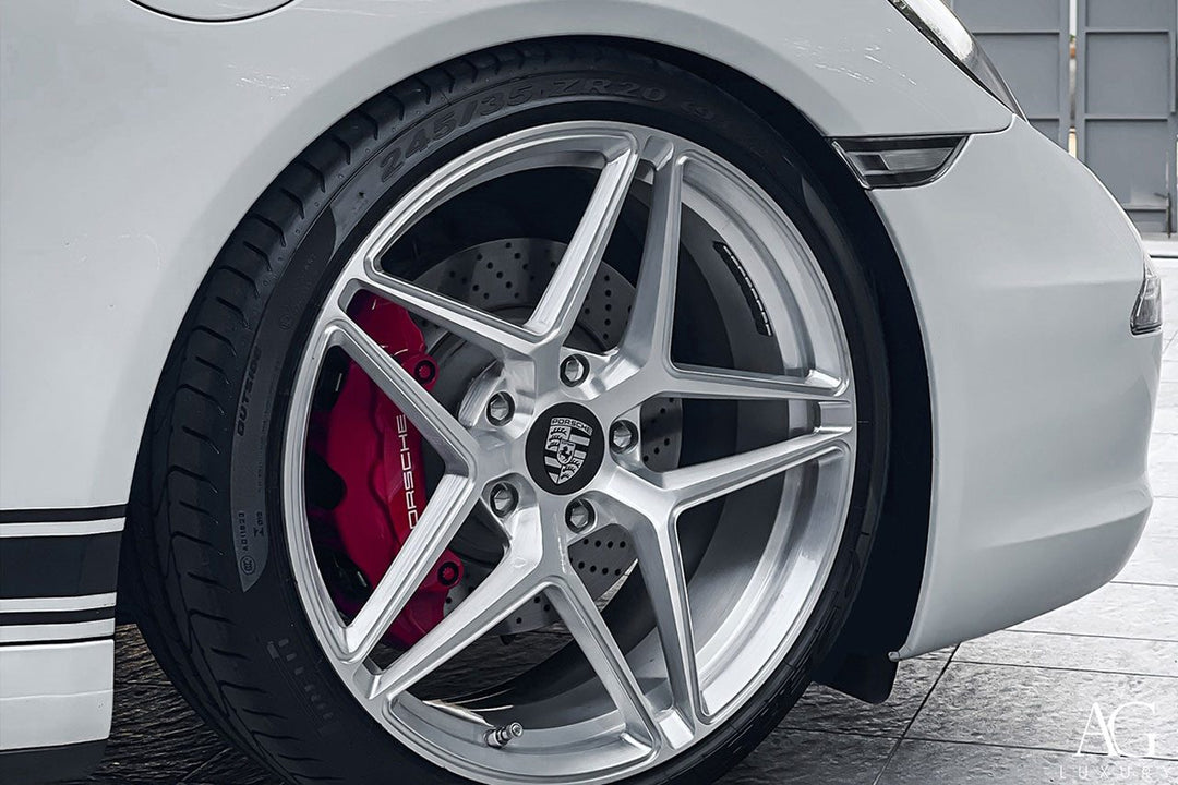 Porsche 911 Targa on custom forged wheels