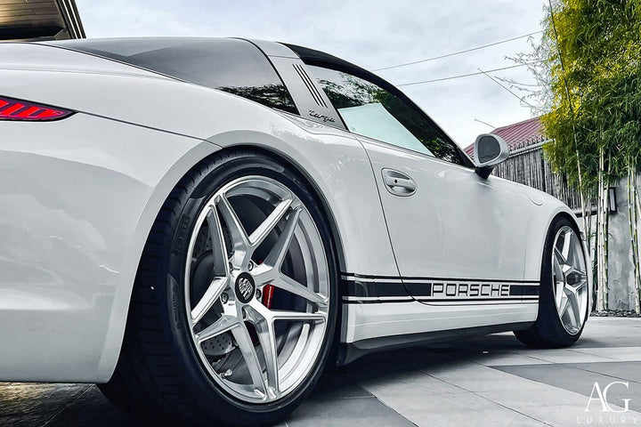 Porsche 911 Targa on custom forged wheels