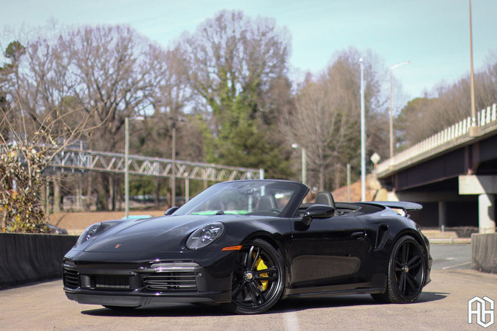 Porsche 911 Turbo S Cabriolet on custom forged wheels